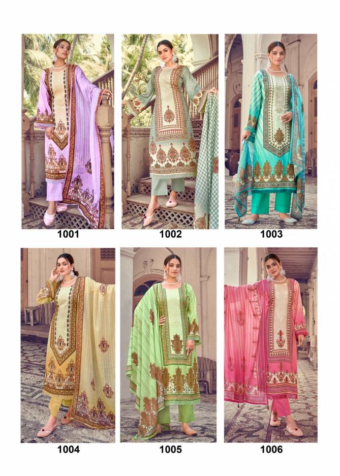 Aarzoo By Heritage Printed Dress Material Catalog